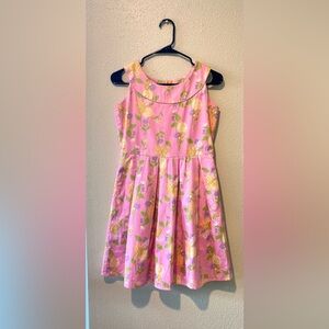 Girl’s American Girl Pink Floral Scoop Neck with Pockets